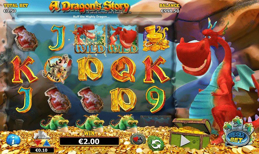 Características y juegos de bonificación en A Dragon's Story