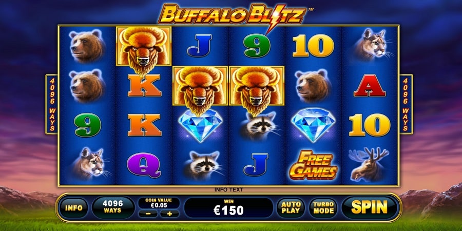 Buffalo Blitz slot machine overview