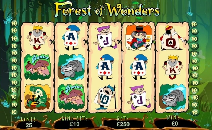 Wunderbarer Spielautomat Forest of Wonders 