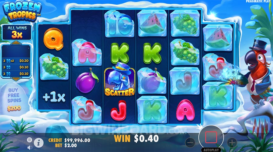 Einblicke in Spielautomaten mit tropischem Eis
