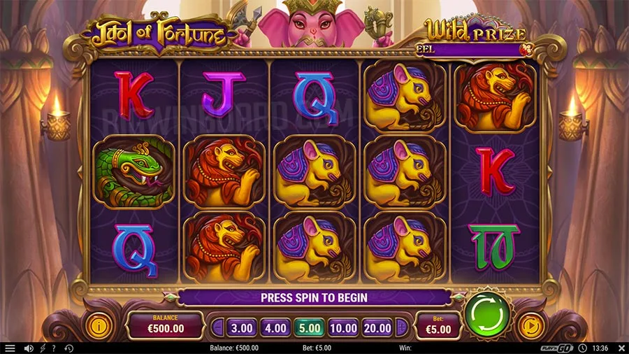 Gameplay della slot Idol of Fortune